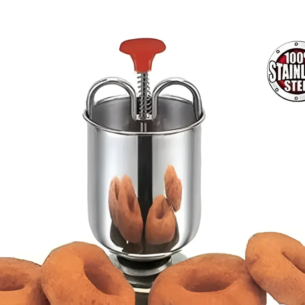 Stainless steel medu vada maker with stand