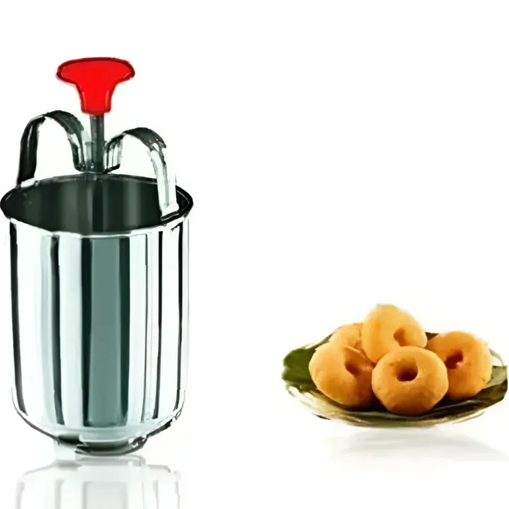 Stainless steel medu vada maker with stand