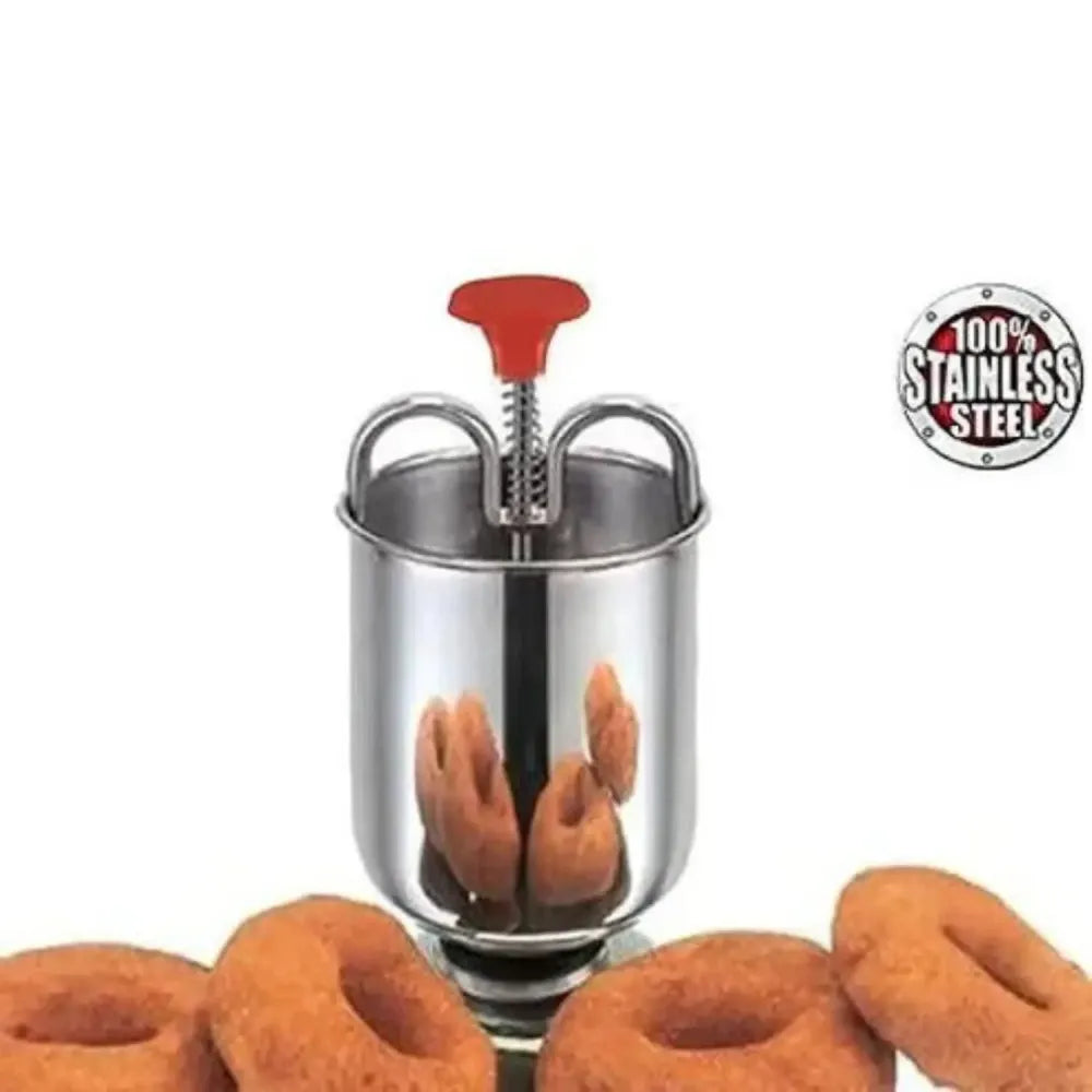 Stainless steel medu vada maker with stand