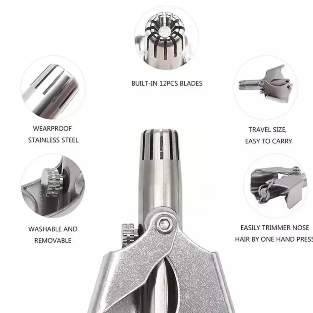 Stainless steel nose trimmer - health care