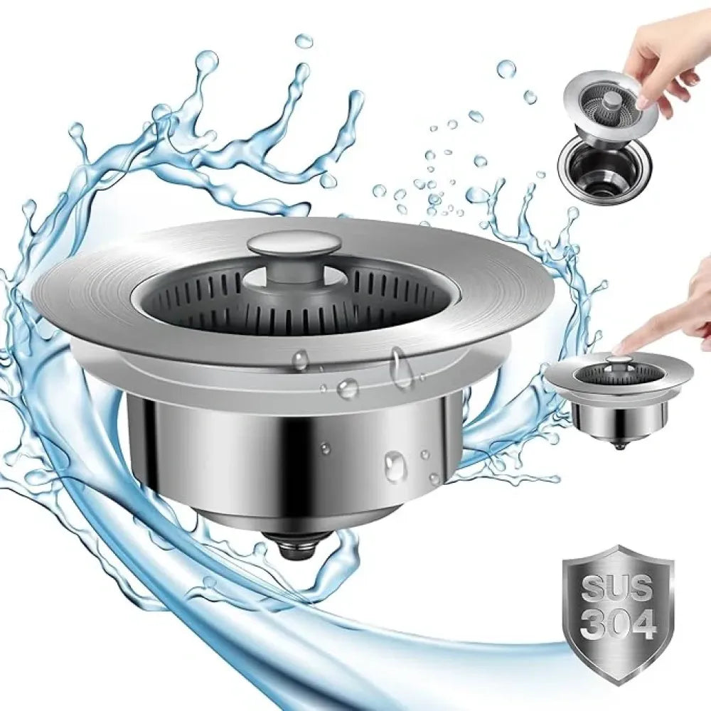 Stainless steel sink drain filter
