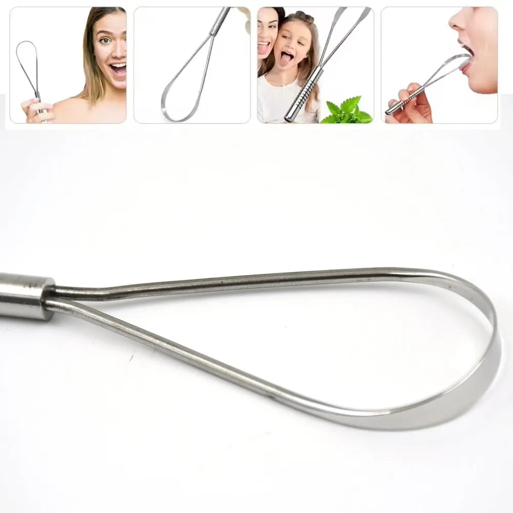 Stainless steel tongue cleaner - health care