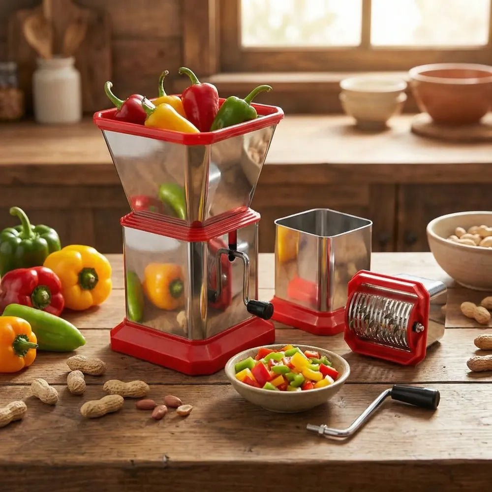 Stainless steel vegetable chopper - home & kitchen