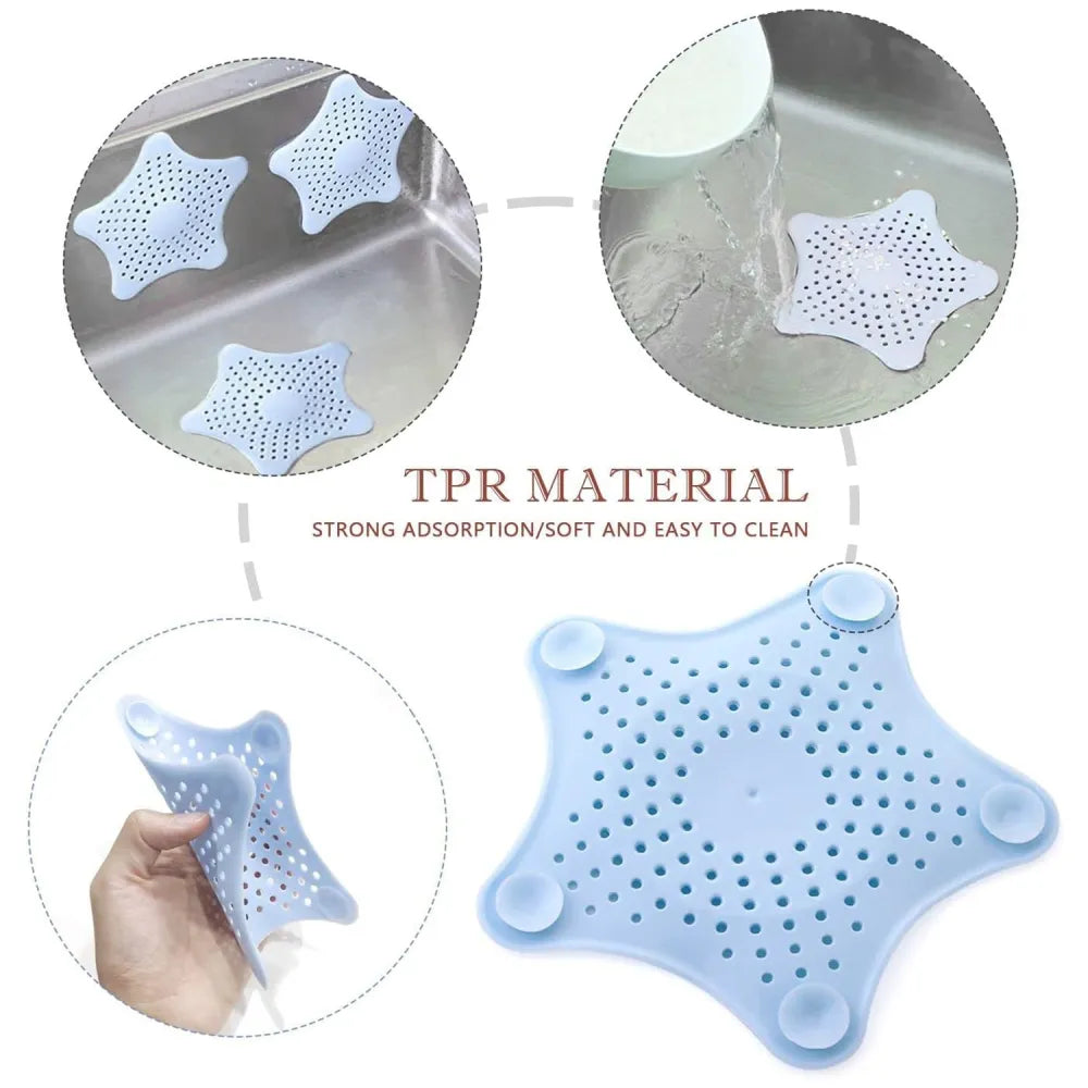 Star-shaped sink hair catcher - home & kitchen