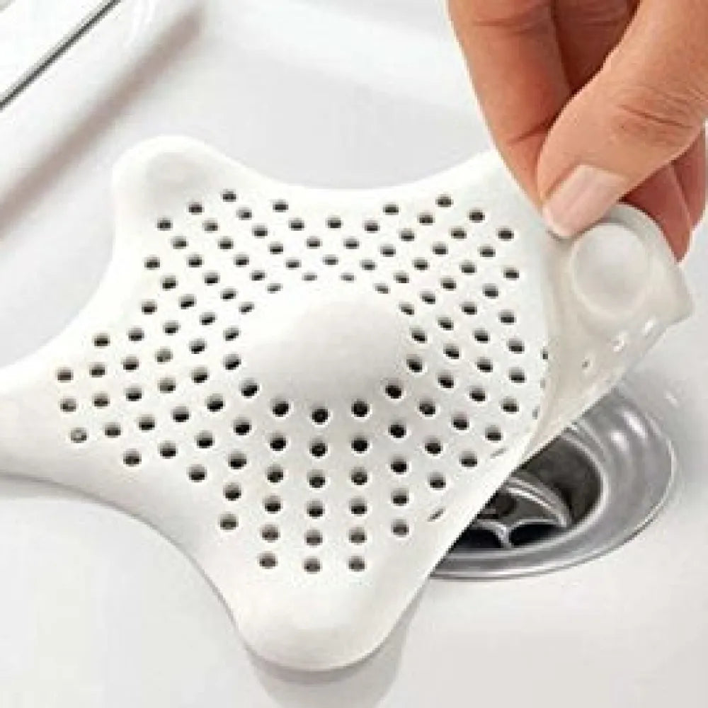 Star silicone drain hair catcher - home & kitchen