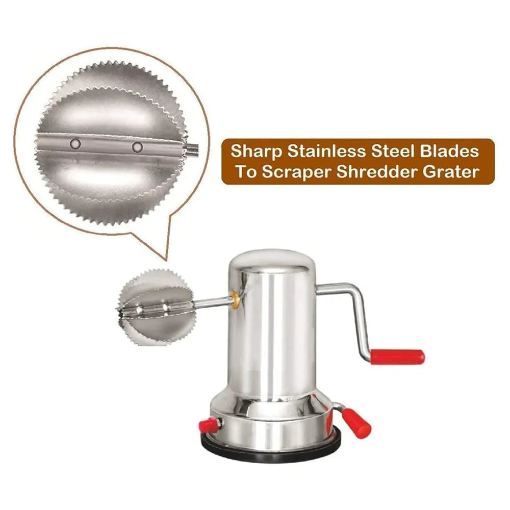 Steel coconut scraper - home & kitchen