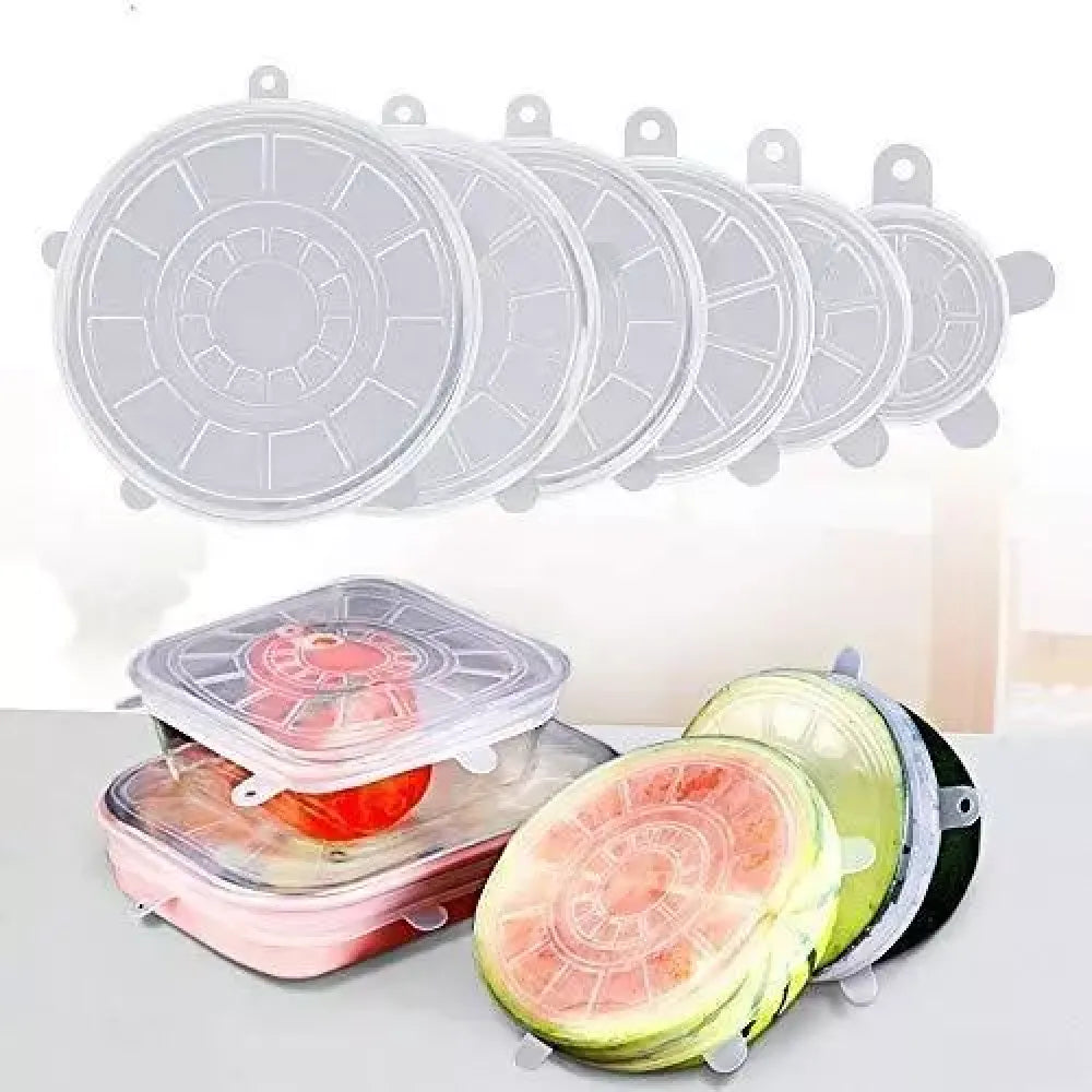 Stretch silicone food lids - home essentials