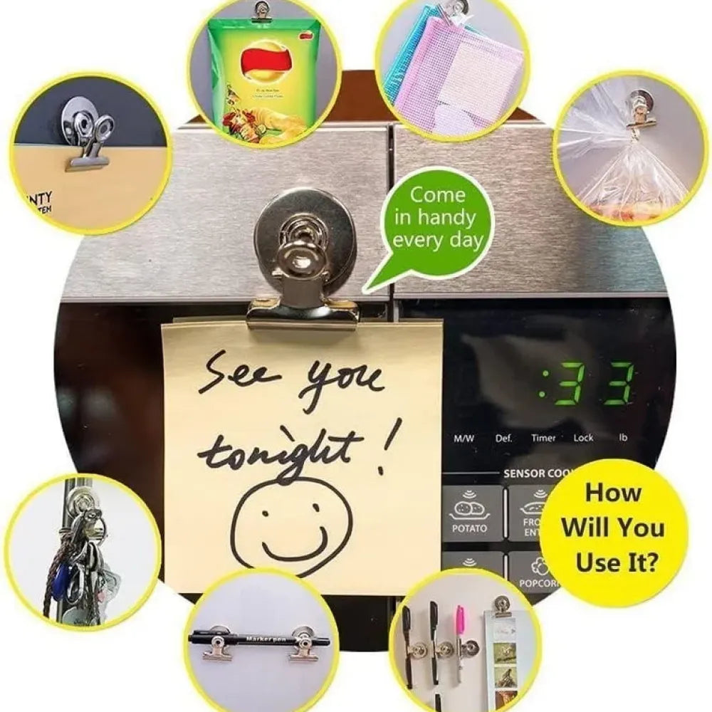 Strong office magnet clips