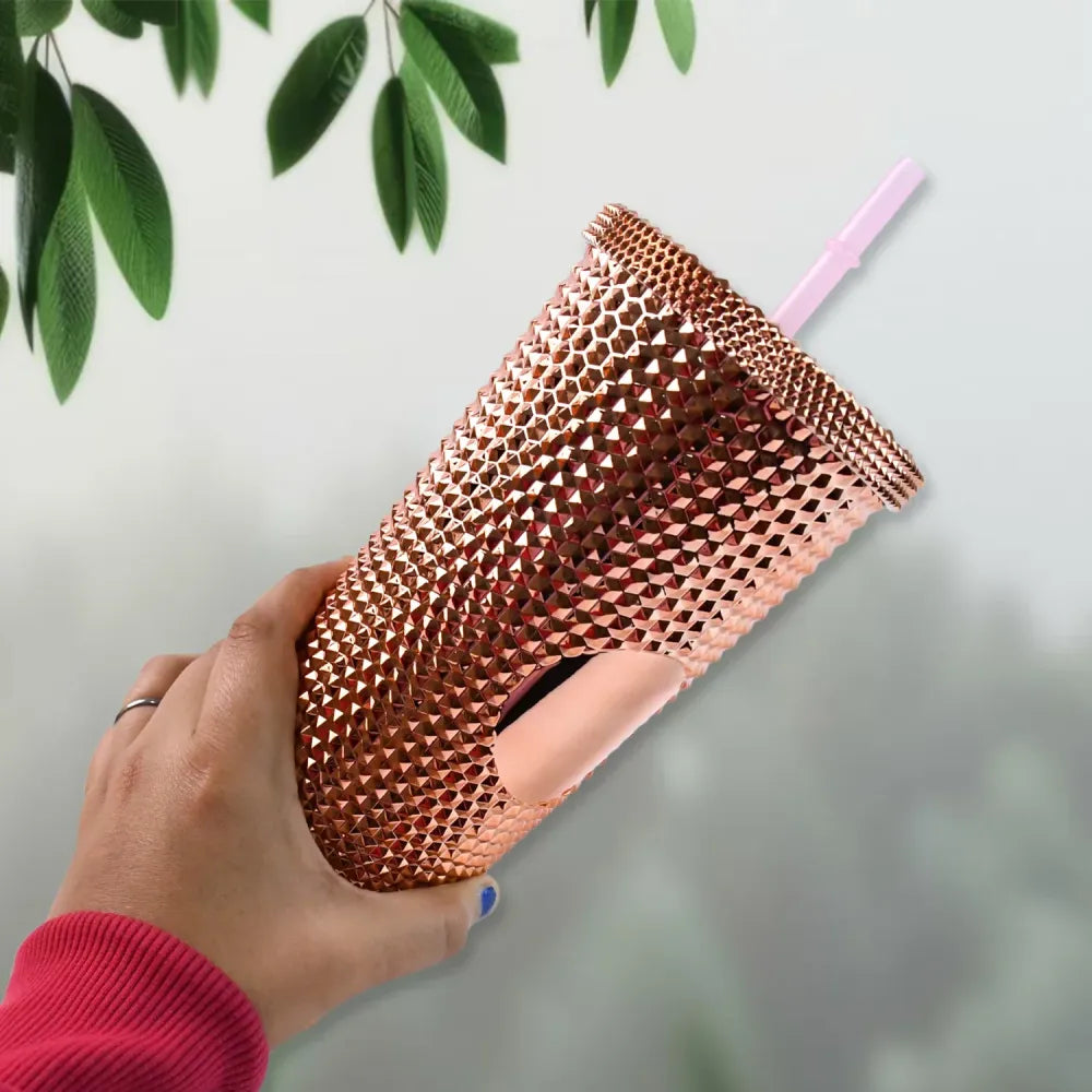Studded insulated tumbler cup - home & kitchen