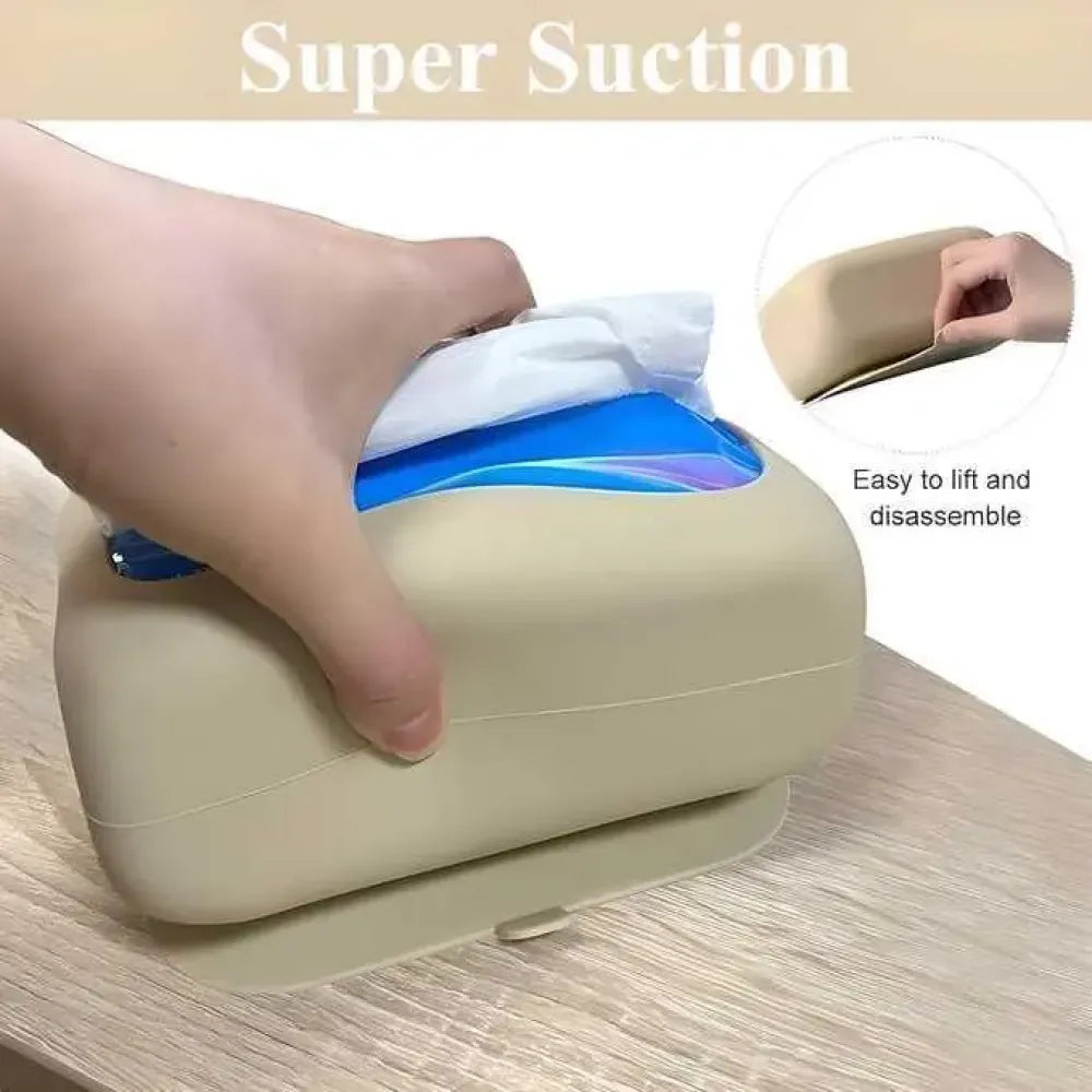 Suction cup silicone tissue box – square
