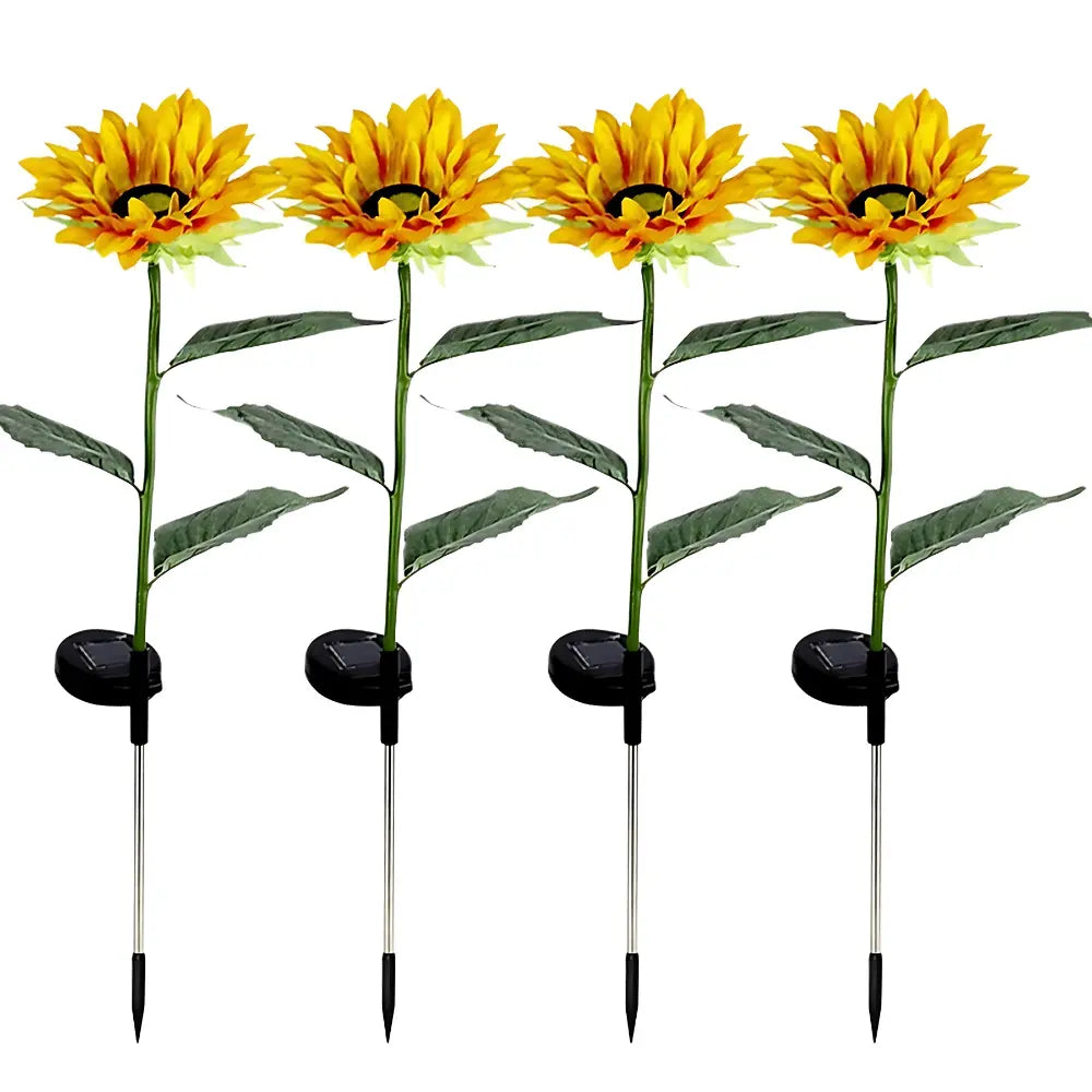 Solar Sunflower Garden Lights