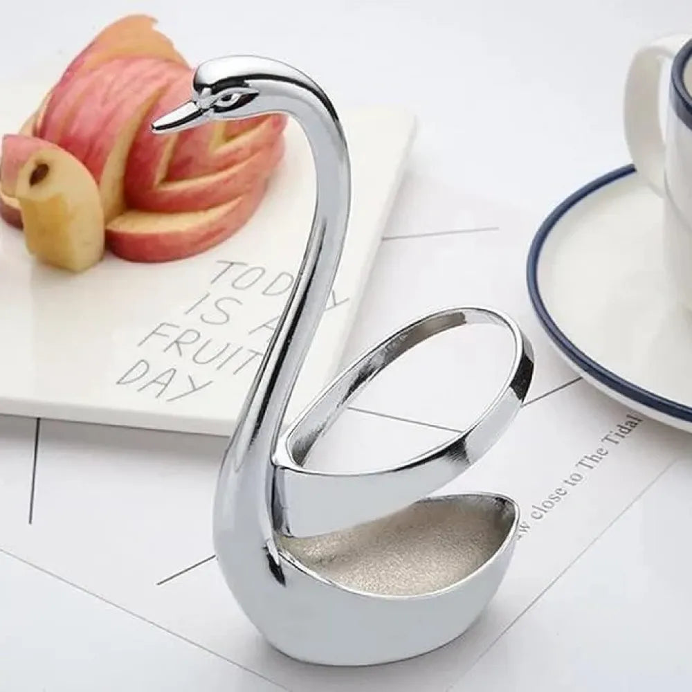 Swan fork holder with set