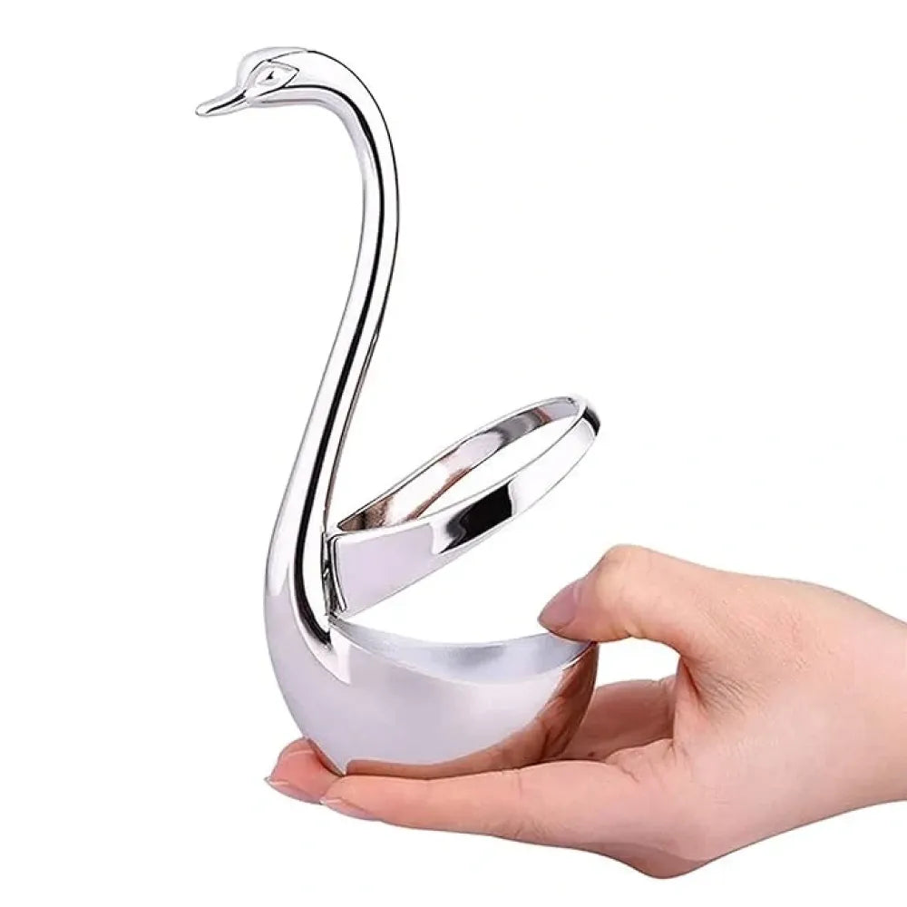 Swan fork holder with set