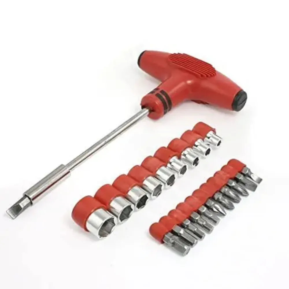 T-shape screwdriver ratchet set – 24pcs