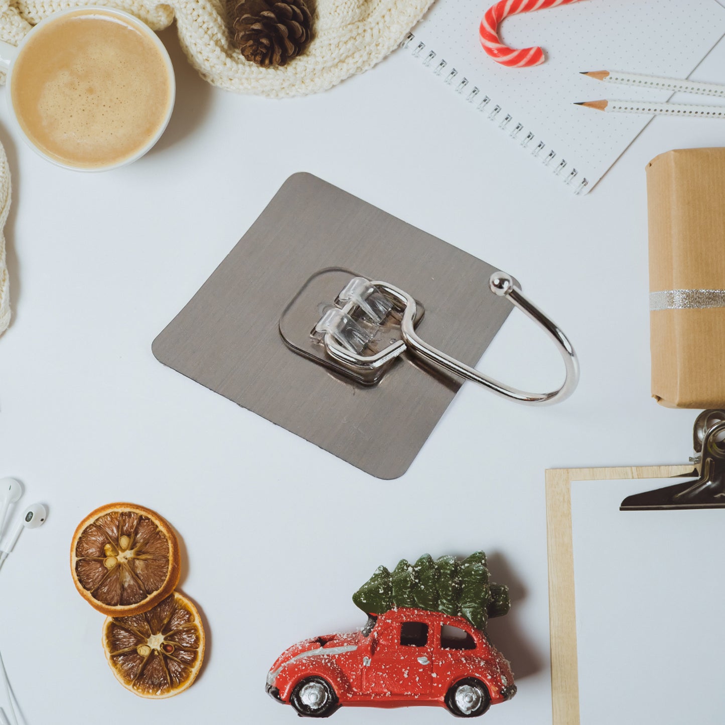 Heavy-Duty Adhesive Wall Hooks - Home & Kitchen