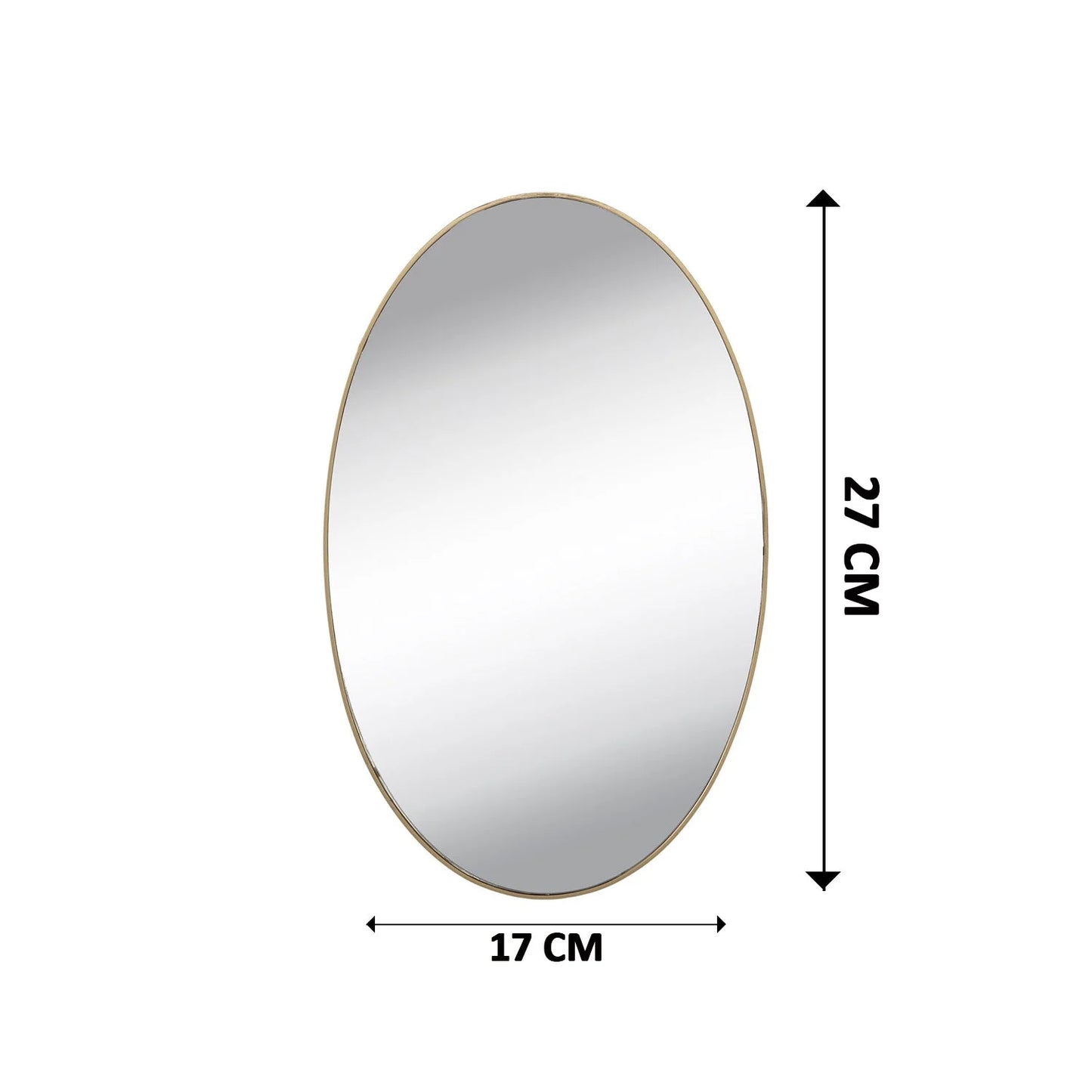 Oval 3D Mirror Sticker