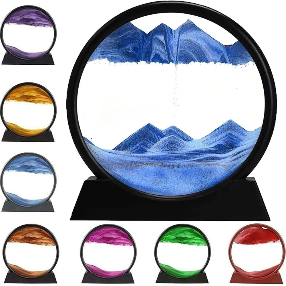 Circular sand art display.