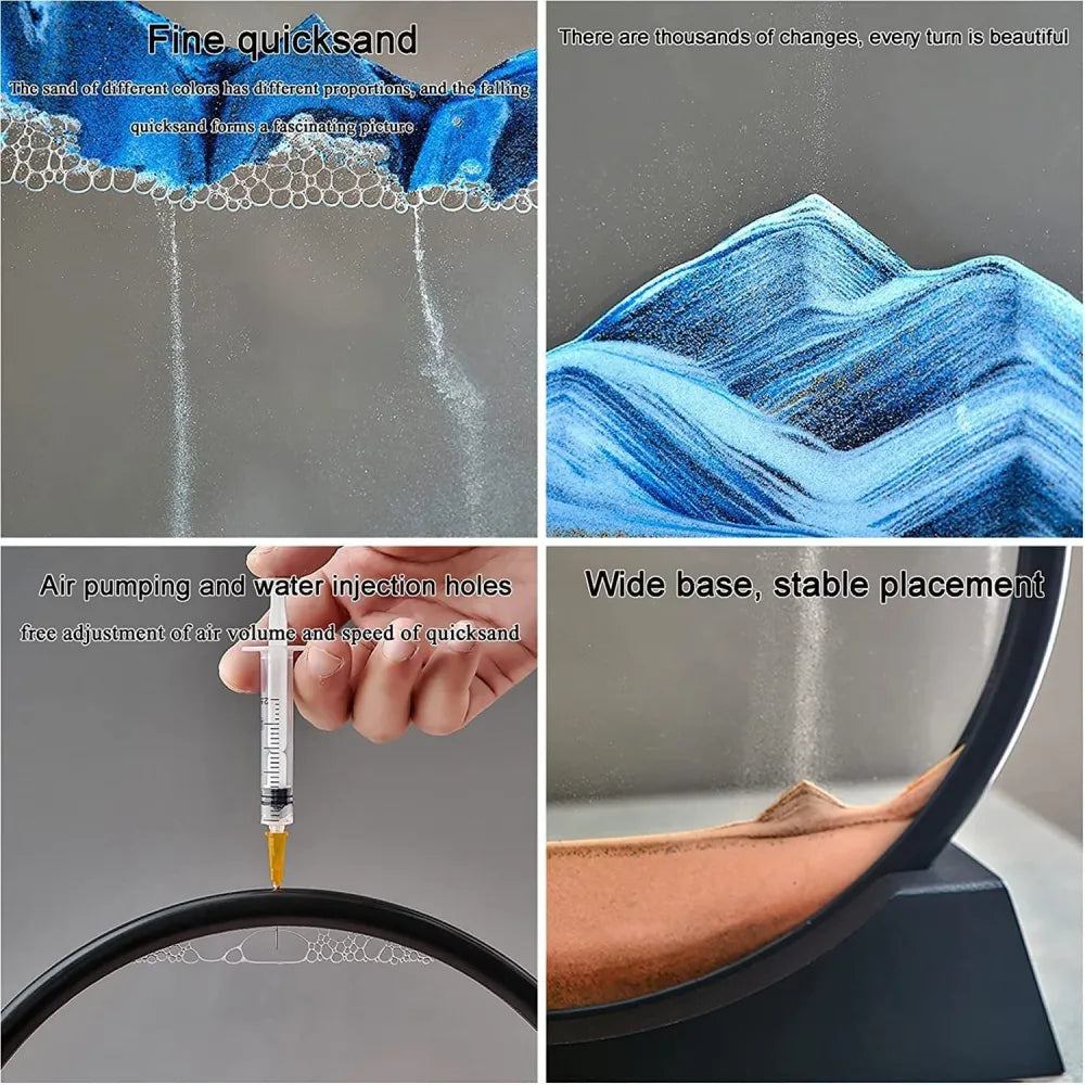 The moving sand art sculpture - office