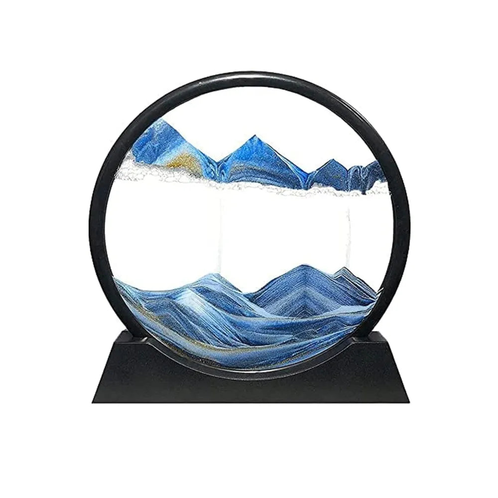 The moving sand art sculpture - office