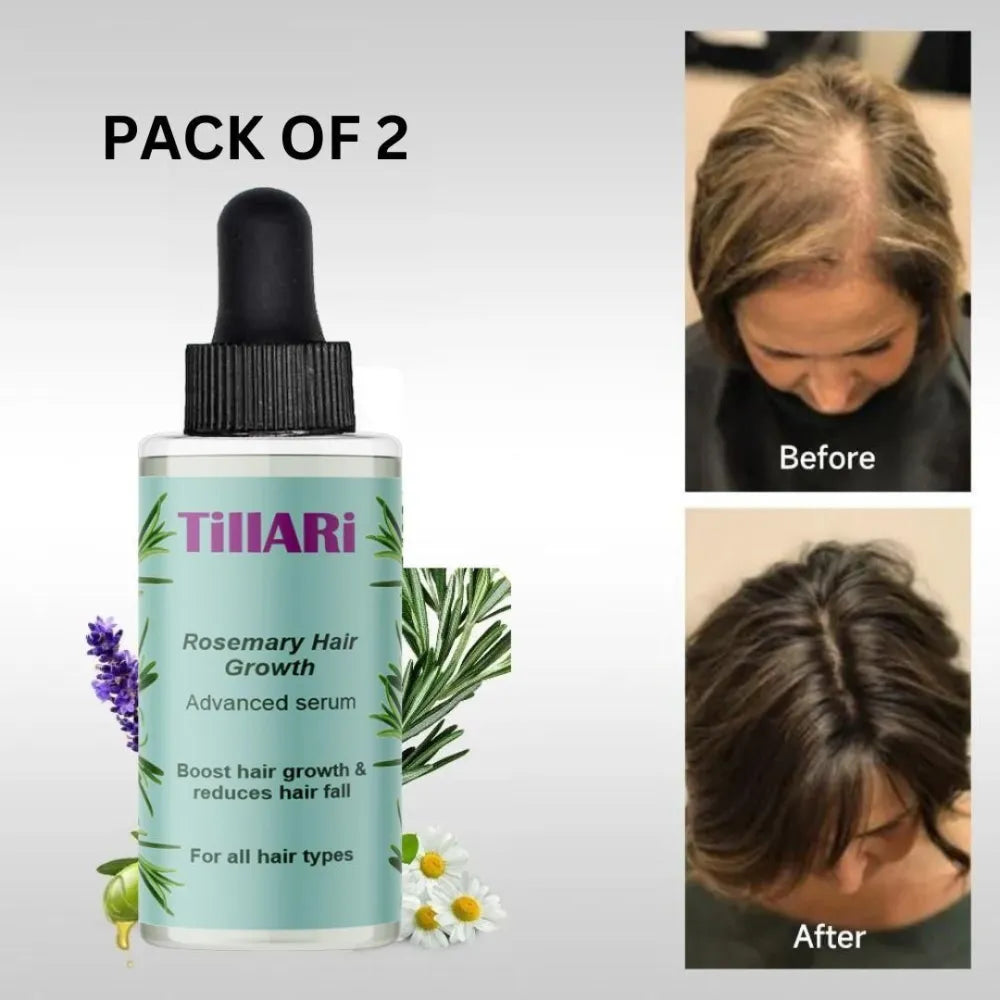 Tillari rosemary hair growth serum (pack of 2)