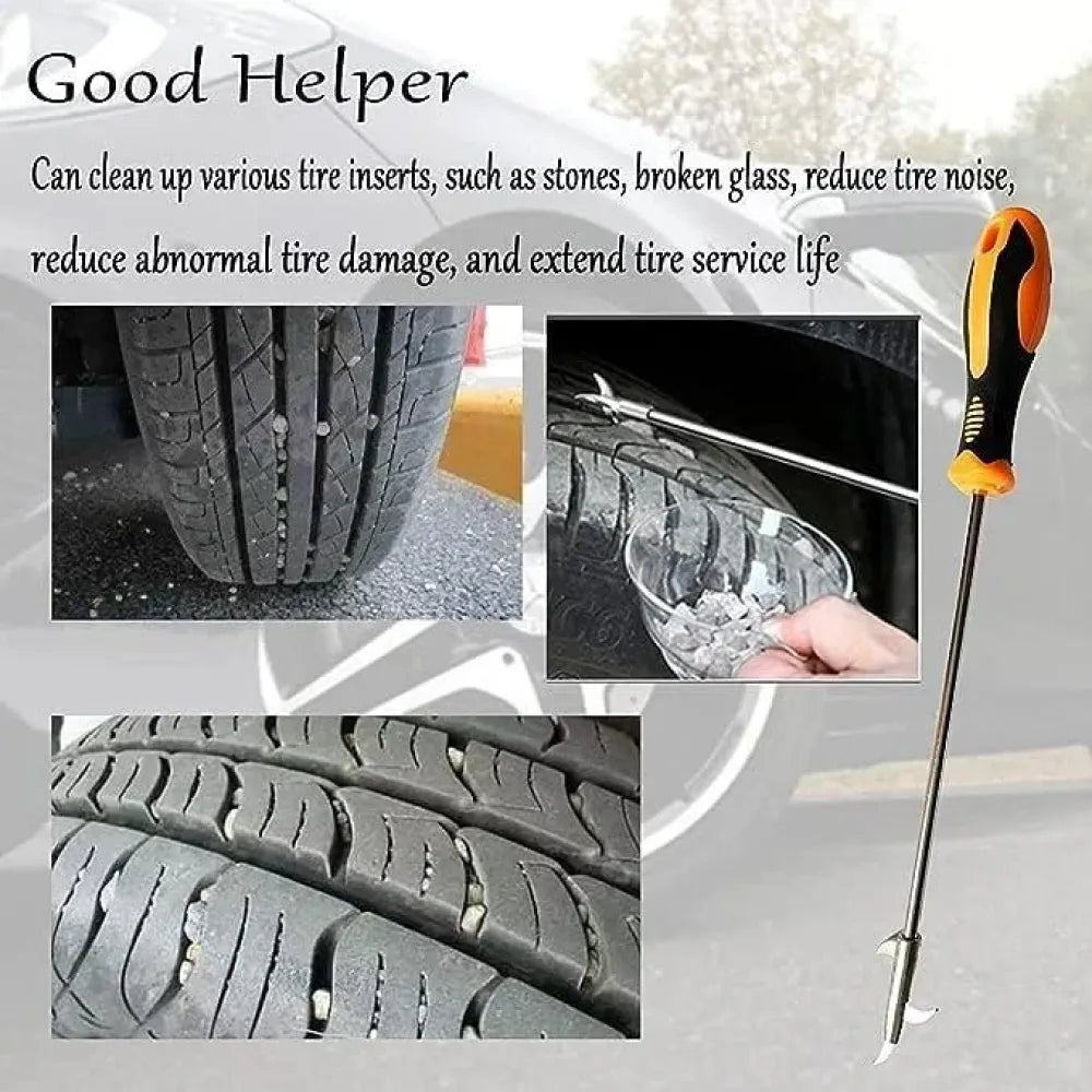 Tire stone remover tool - car and bike accessories