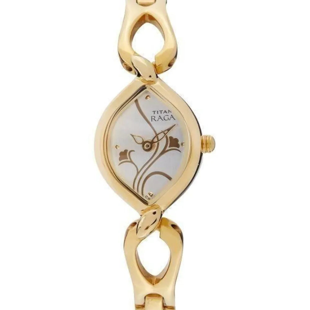 Titan analog silver dial women’s watch