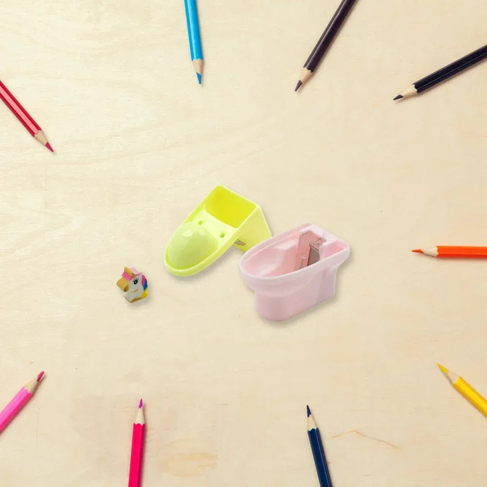 Toilet-shaped pencil sharpener - office