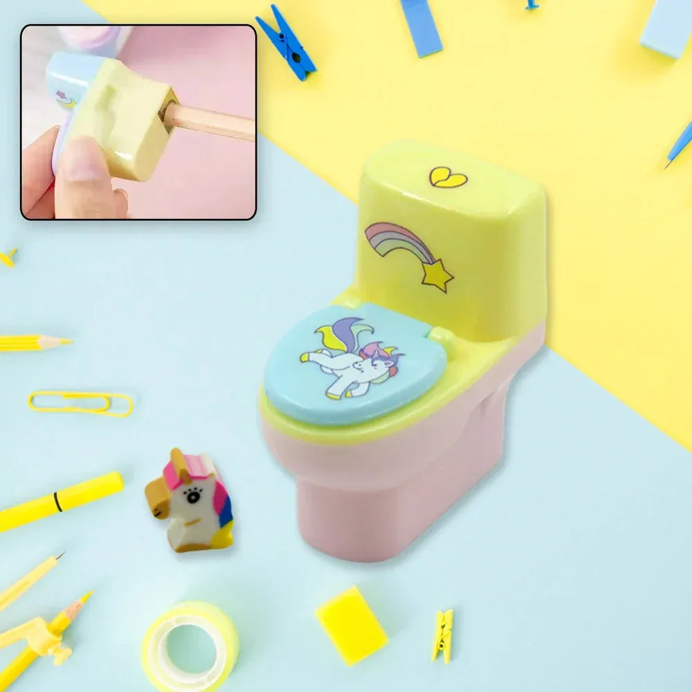 Toilet-shaped pencil sharpener - office