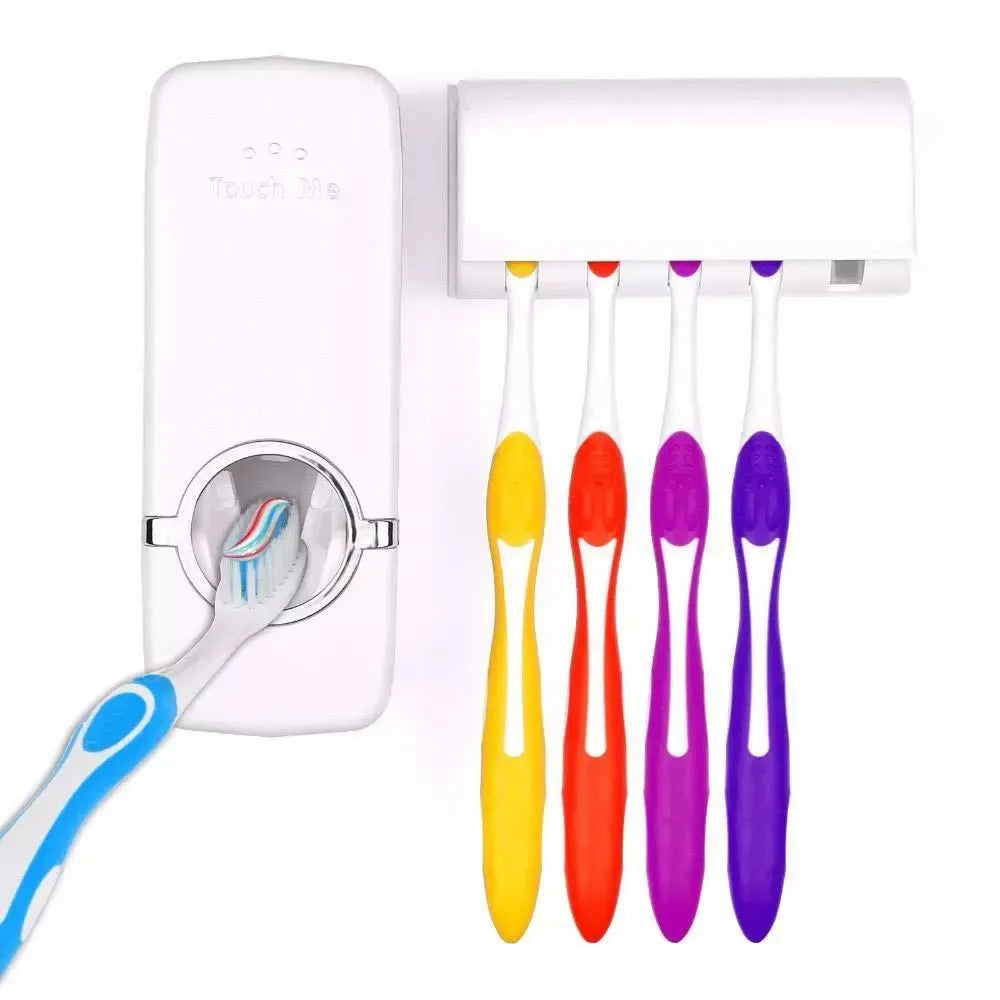 Toothpaste dispenser & brush holder - home kitchen