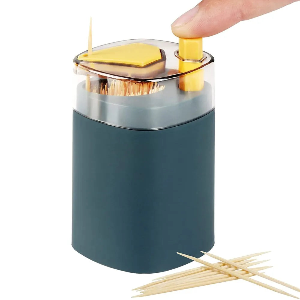Toothpick holder dispenser pop-up automatic for kitchen restaurant thickening toothpicks container pocket novelty safe
