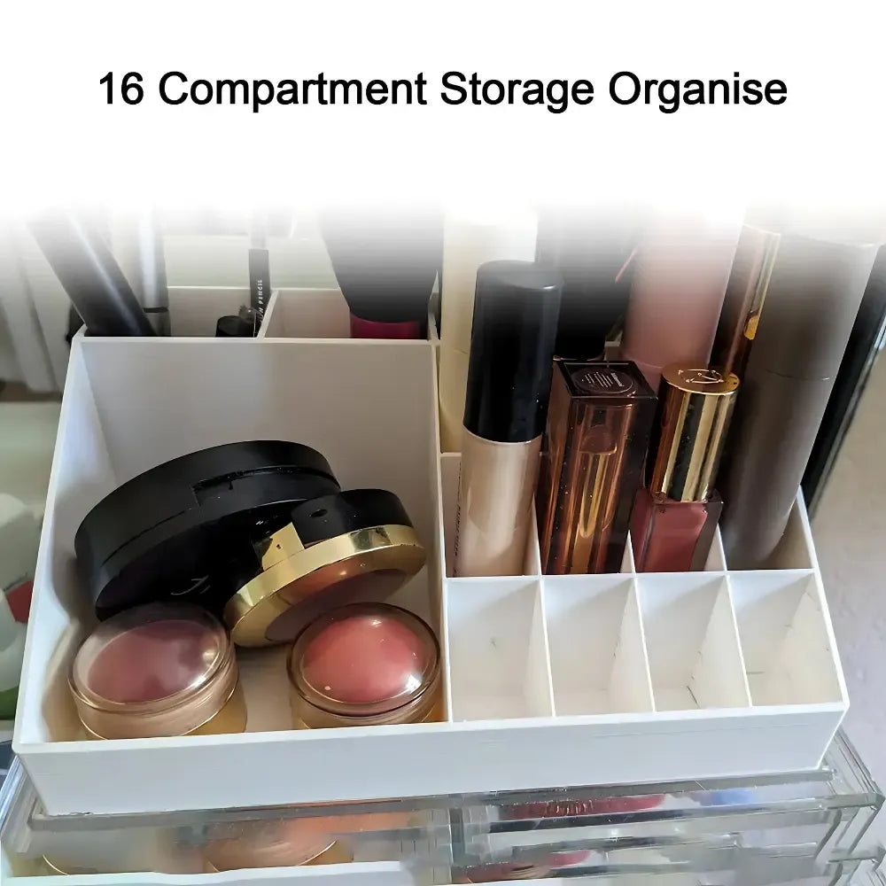Transparent makeup storage box - fashion