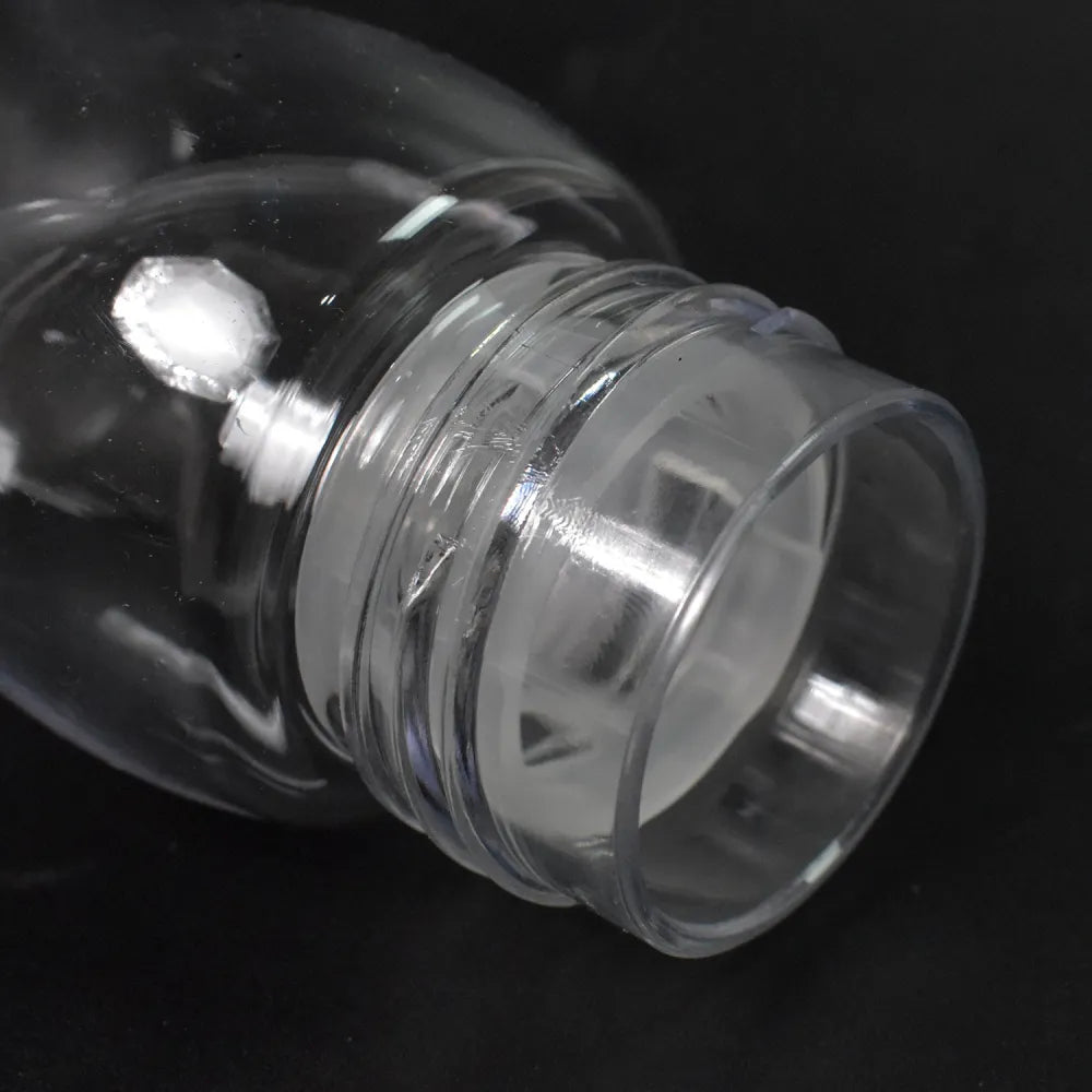 Transparent travel portable water bottle with carry straps (280 ml 1 pc) - home & kitchen