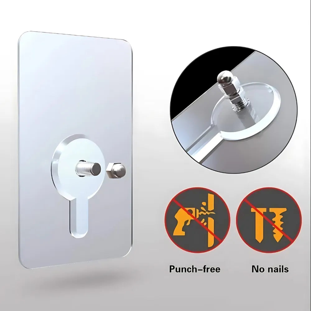 Transparent wall hooks