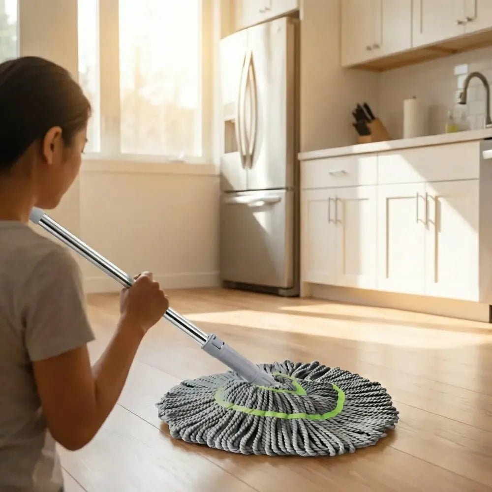 Twist mop for floor cleaning