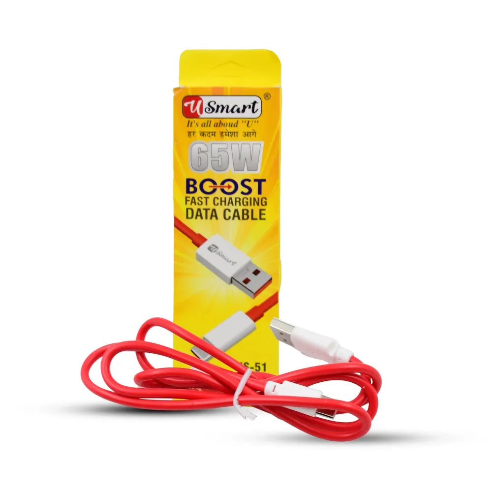 Type c data cable fast charging (1000 mm 65w 1 pc) - electronics