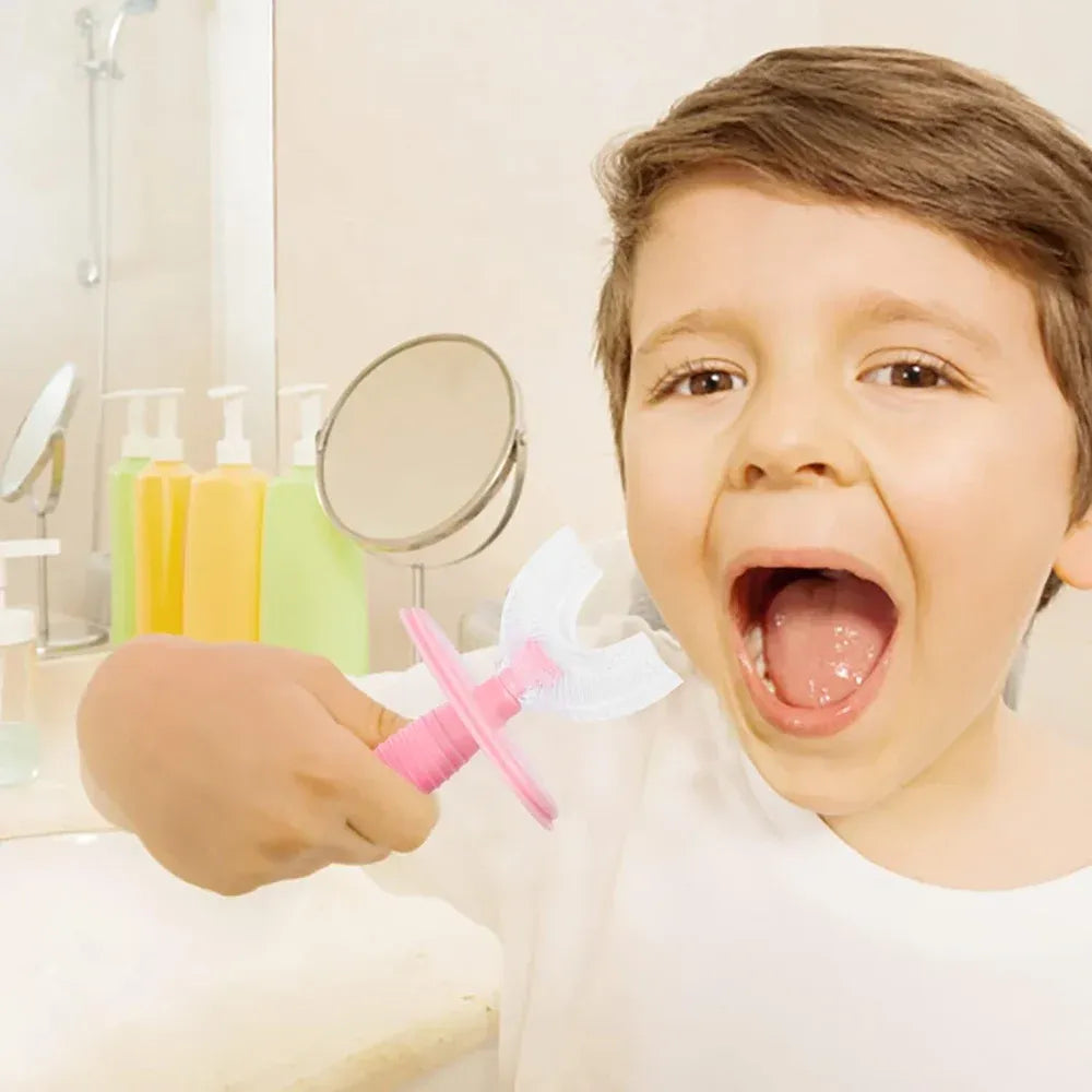 U-shaped silicone kids toothbrush - health care