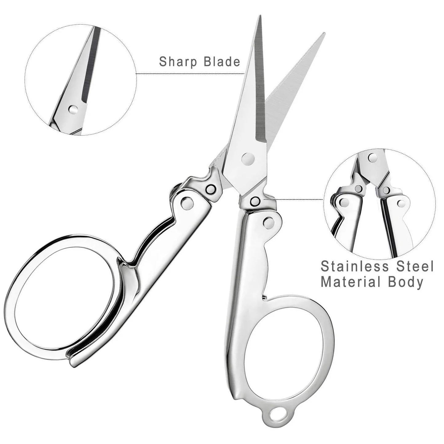 Compact Folding Craft Scissors