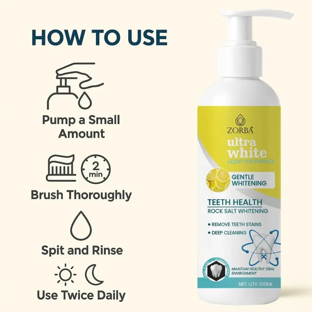 Ultra white liquid toothpaste – pack of 2