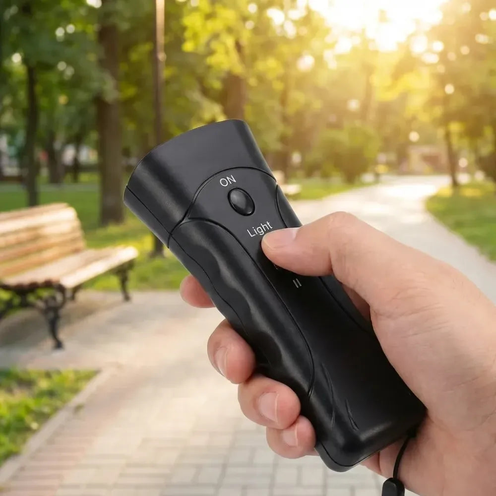Ultrasonic dog deterrent