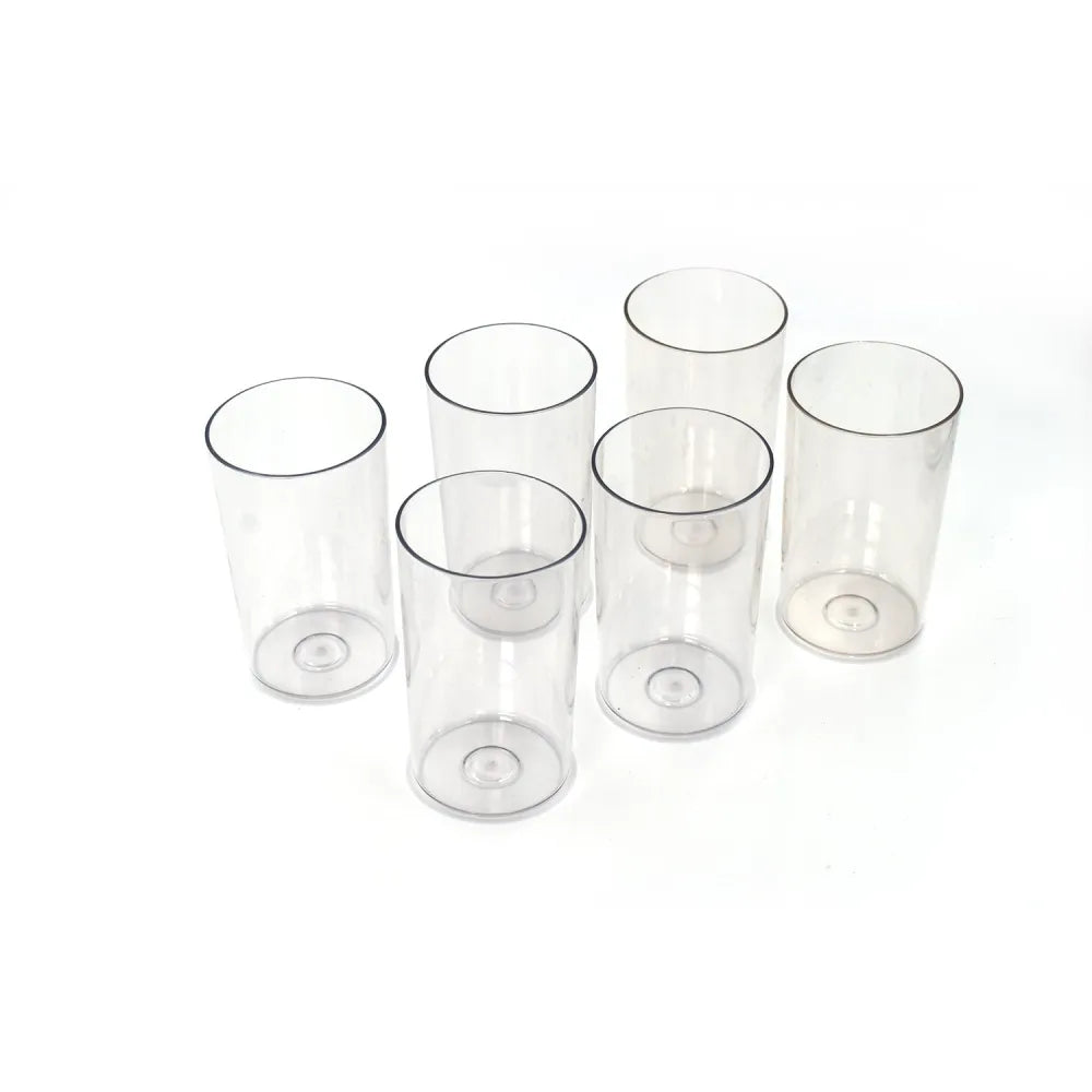 Unbreakable transparent plastic glasses - home & kitchen