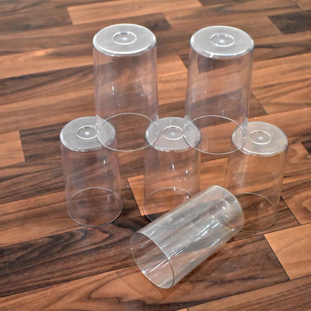 Unbreakable transparent plastic glasses - home & kitchen