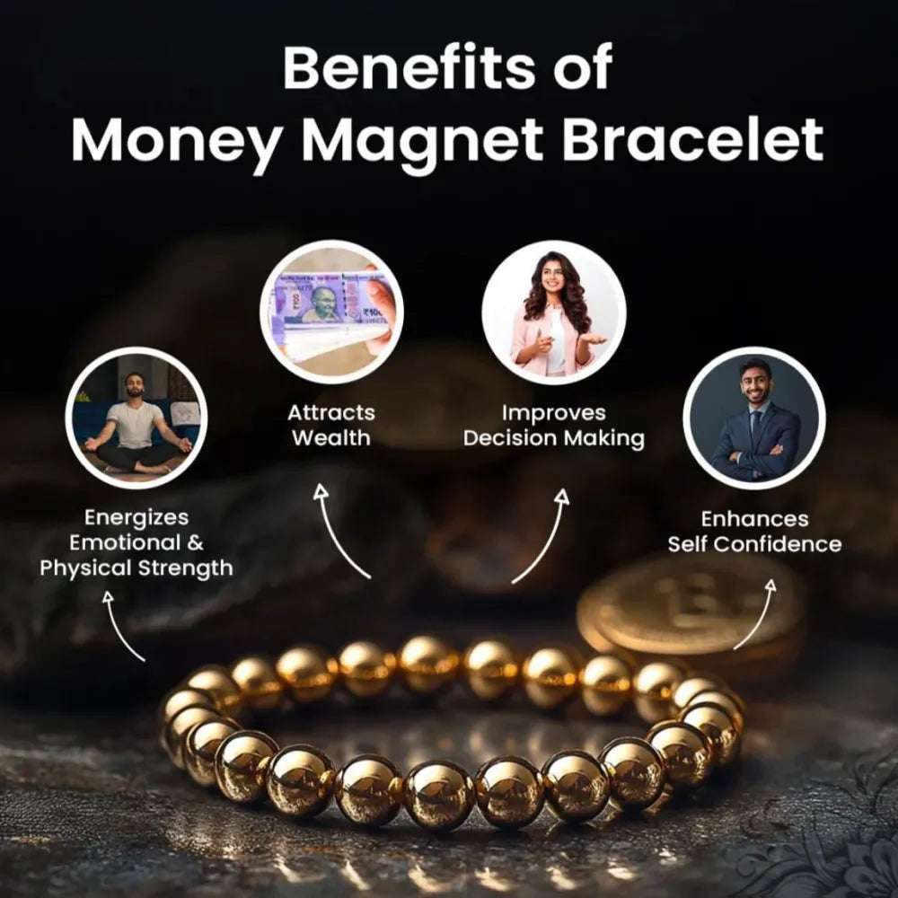 Unisex money magnet bracelet