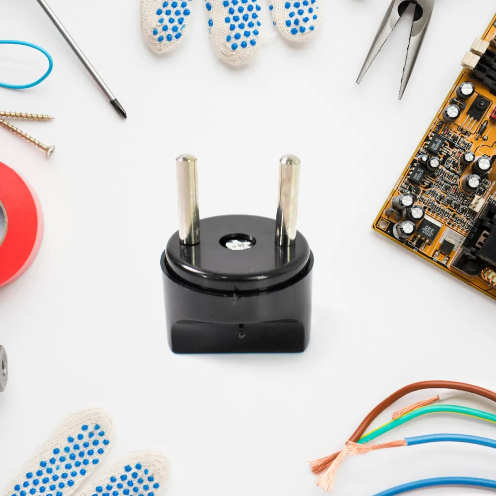 Universal 2-pin plug adapter - electronics