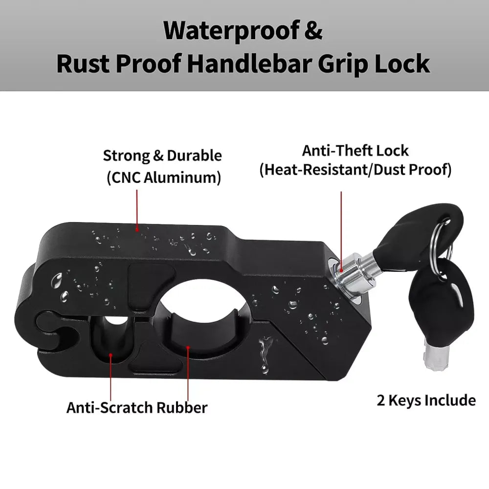 Universal motorcycle grip lock - home improvement