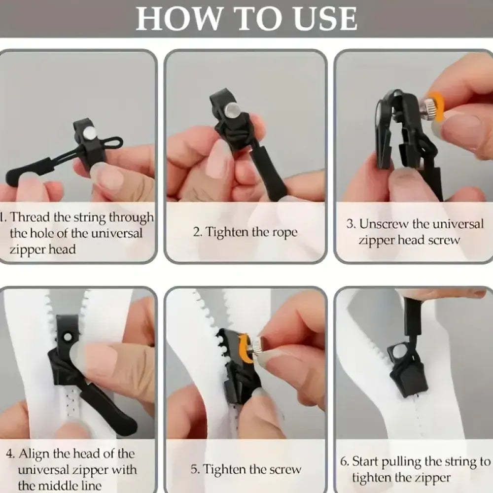 Universal zipper slider fix - home improvement