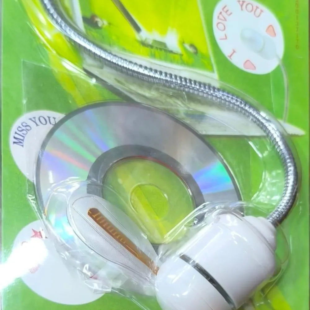 Usb led fan with programmable cd customized message
