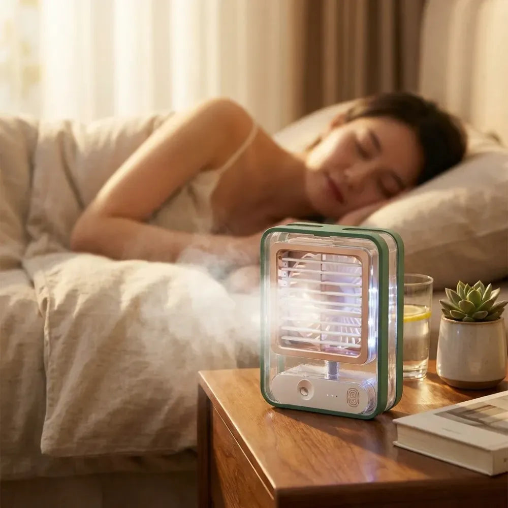 Usb misting desk fan - summer product