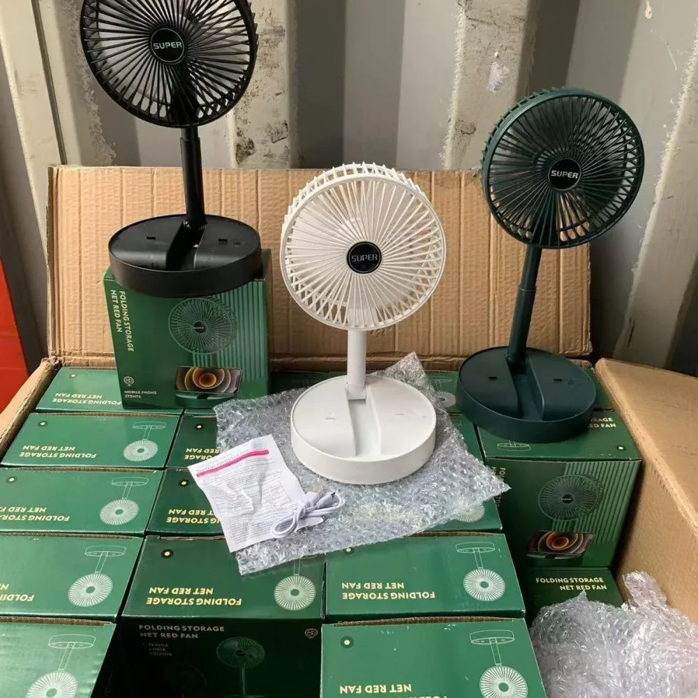 Usb rechargeable desk fan