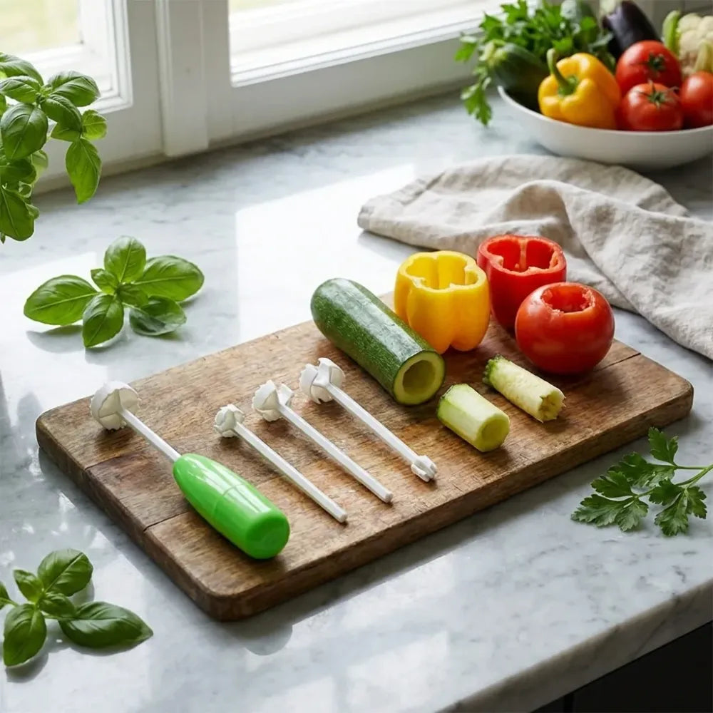 Veggie coring drill - kitchen tool