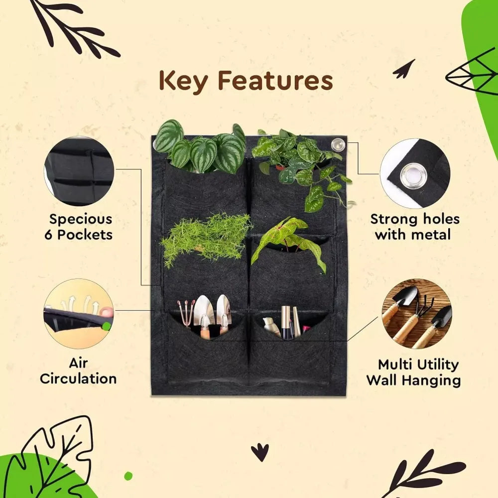 Vertical wall planter set - home essentials